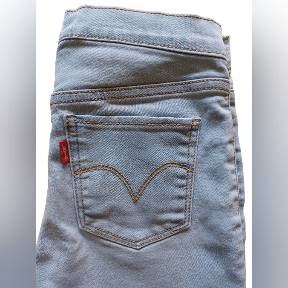 Levi's blue light wash Legging Jeggings Size 8 Reg Girls - Picture 5 of 6